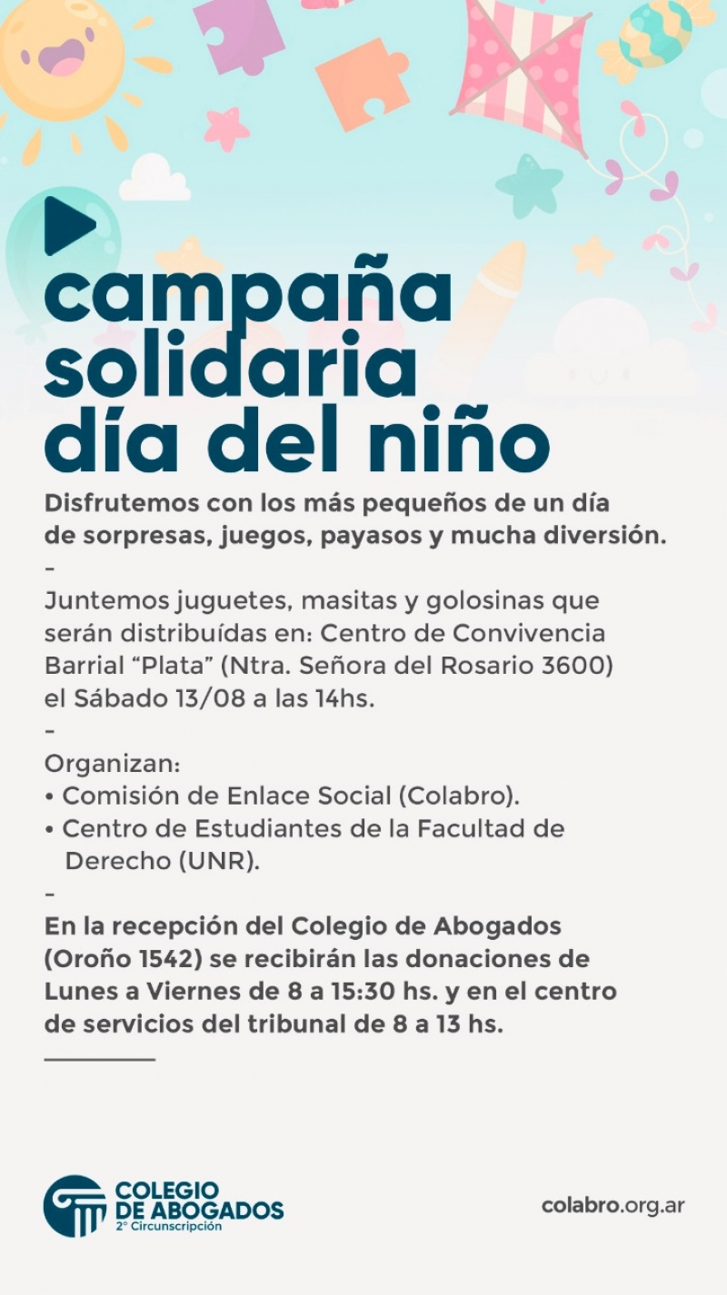 Campaña solidaria "Día del Niño" - 2022